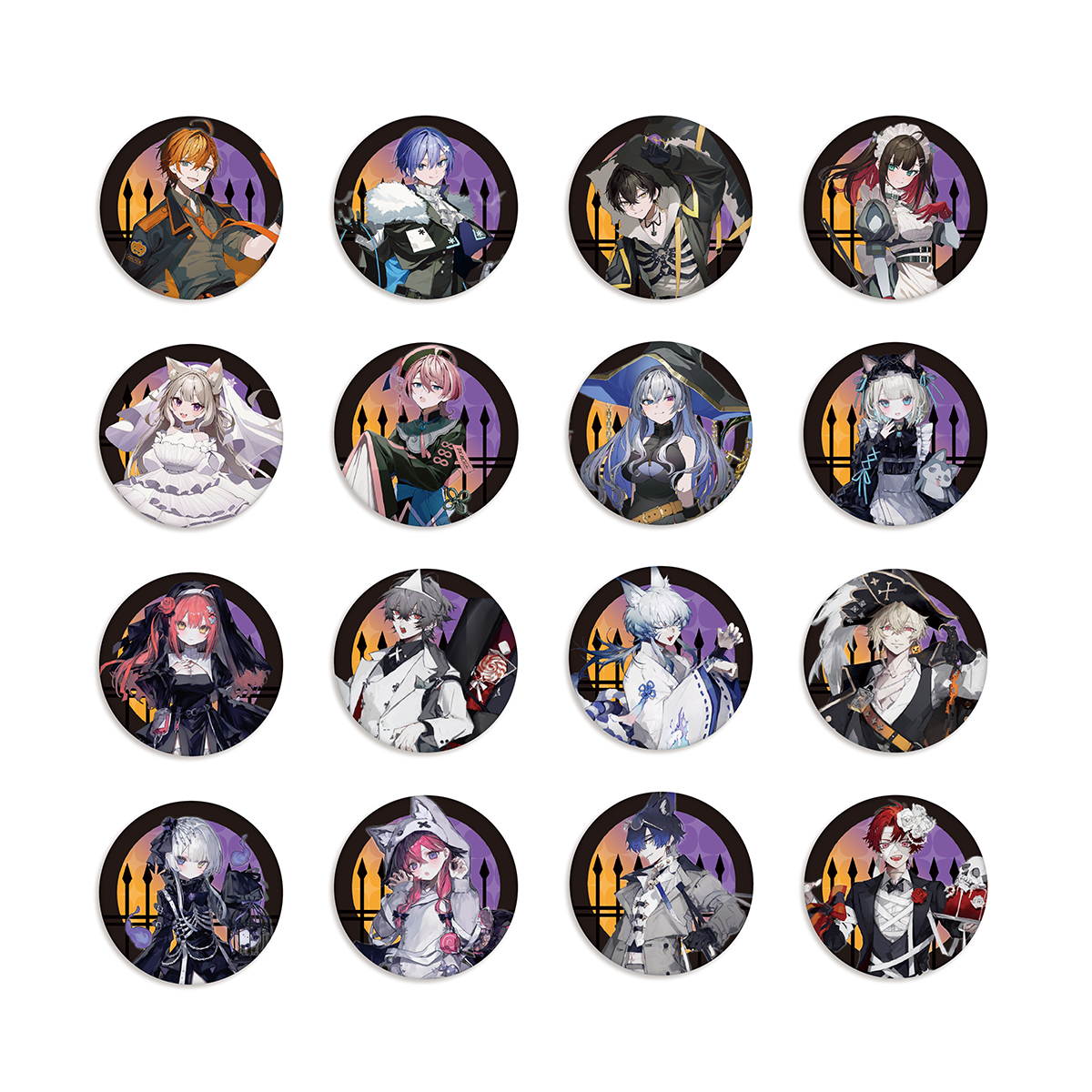 カゲロウプロジェクト 星座 ハロウィン 厚アクリルフィギュア 缶バッジ カゲロウプロジェクト 星座 ハロウィン 厚アクリルフィギュア 缶バッジ