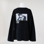 【或世イヌ】 2024誕生日　天竺アップリケ付きビッグシルエットロングTシャツ